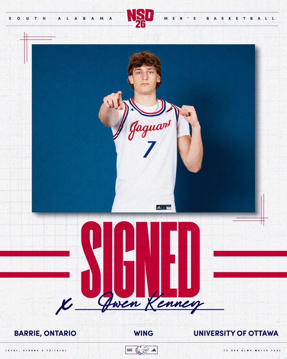 SouthAlabamaMBB's tweet image. Welcome to #OurCity, Owen ‼️

#LSF | #BurnTheBoats | @OwenKenney11