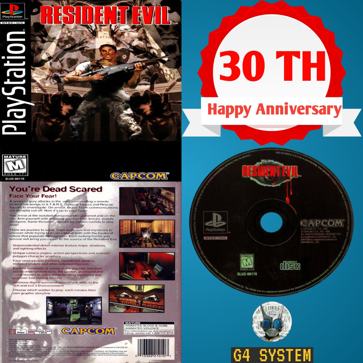 30 years ago

Resident Evil was released for Playstation 1 in North America 🇨🇦 🇺🇸