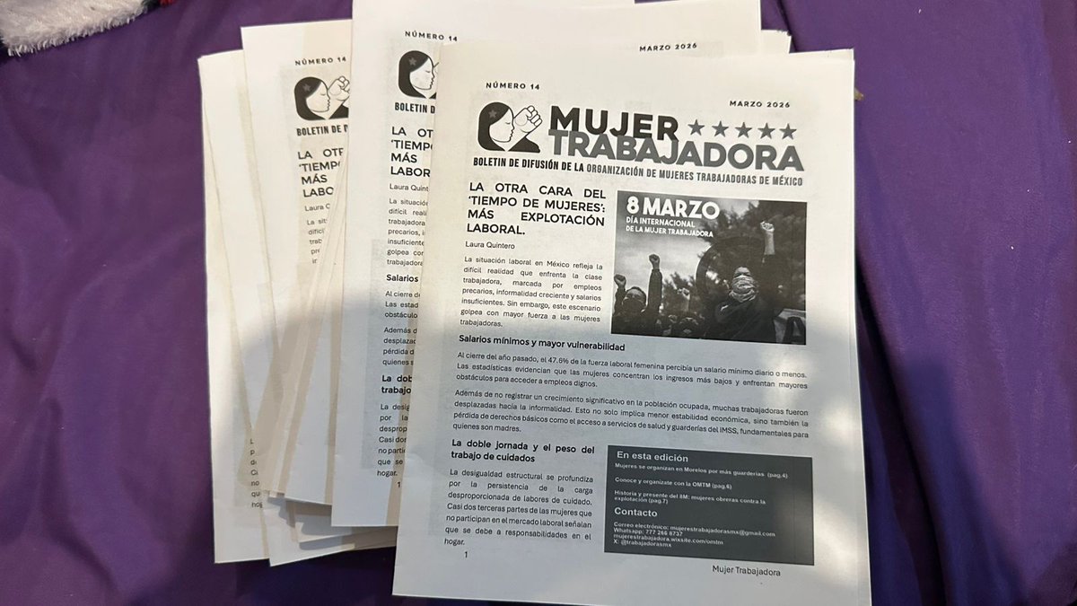 Organización de Mujeres Trabajadoras de México tweet media