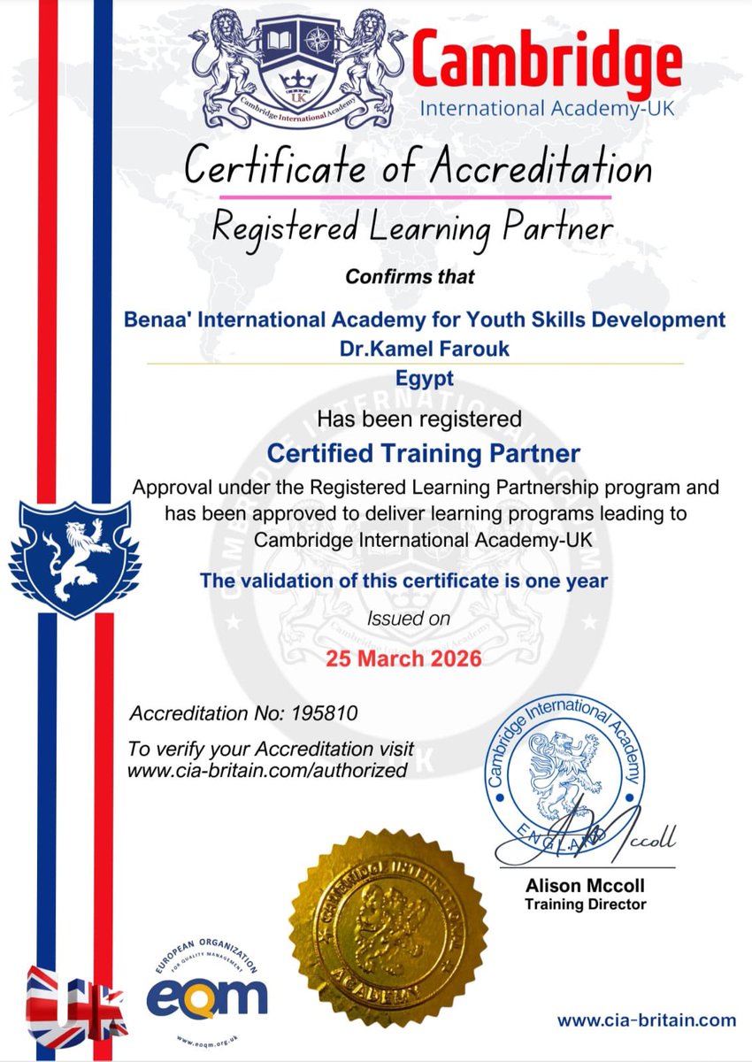 Benaa_Academy's tweet photo. ✨ لأنك تستحق الأفضل
أكاديمية بناء باعتماد من كامبردج إنجلترا
🎓 برامج الماجستير والدكتوراه المهنية متاحة الآن – اغتنم الفرصة
سجل الان-وابدأ رحلة مستقبلك المهني 
تواصل على الرقم👇🏻
https://t.co/LnwhJJMcJv https://t.co/cC3SHsIDx4