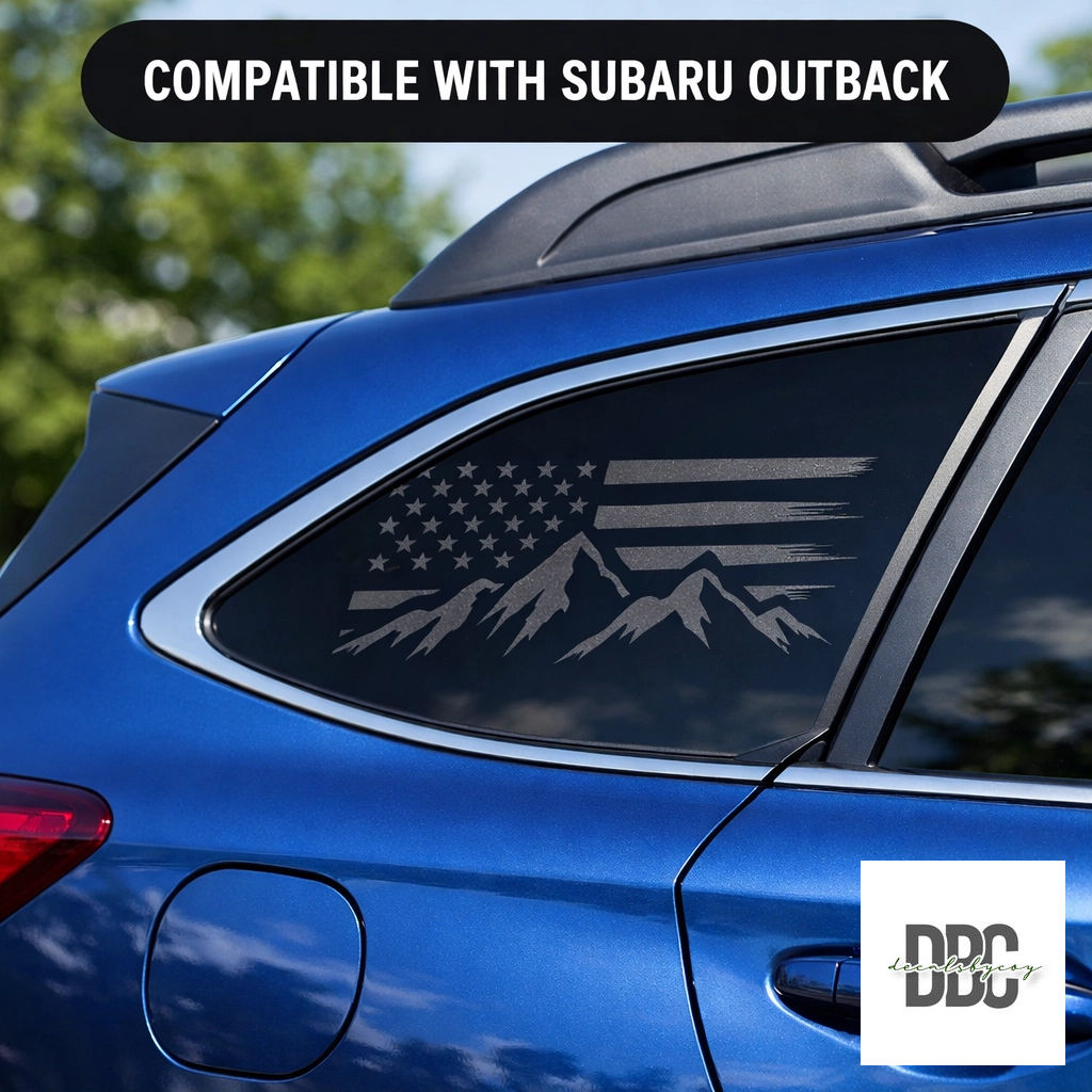 decalsbycoy's tweet image. Wear your pride on your window. 🇺🇸 Show off your love for the journey and the land with our vibrant Flag &amp;amp; Mountain decal. 

Compatible with Subaru Outback. 

#PatrioticSubie #SubaruNation #CustomDecals #DecalsbyCoy