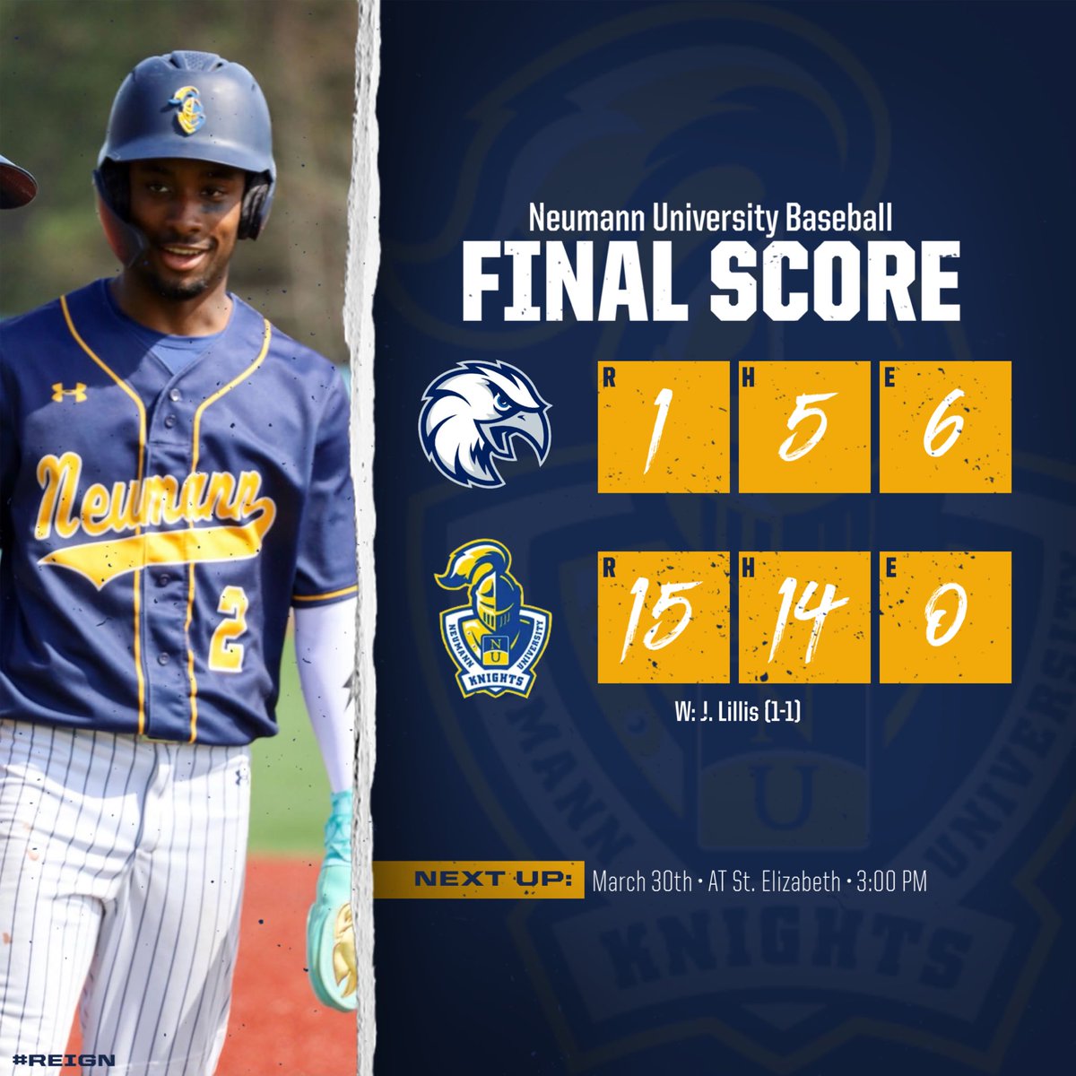 Neumann University Baseball tweet media