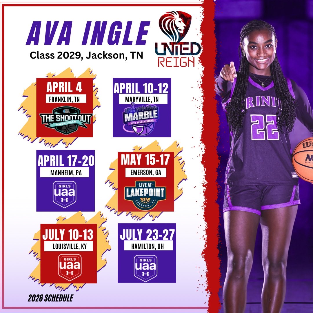 Ava22ingle's tweet photo. Grateful for every opportunity to play the game I love.

Here’s my 2026 travel ball schedule—catch me this season!

I’m working and ready. Coaches, I’d love to connect. https://t.co/ve58r5I19W