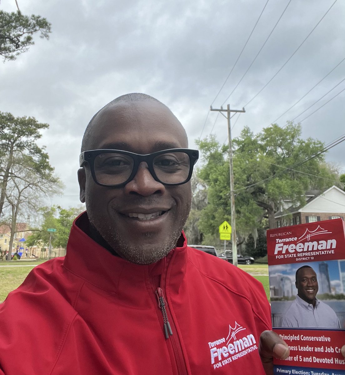 TFreemanJax's tweet photo. This weekend: 4 flag football games, 2 travel basketball games, 2 high school softball games - and the weather even held off while meeting voters at the doors! #WalkingWithPurpose #VoteAugust18 https://t.co/VCvj1QcKzw