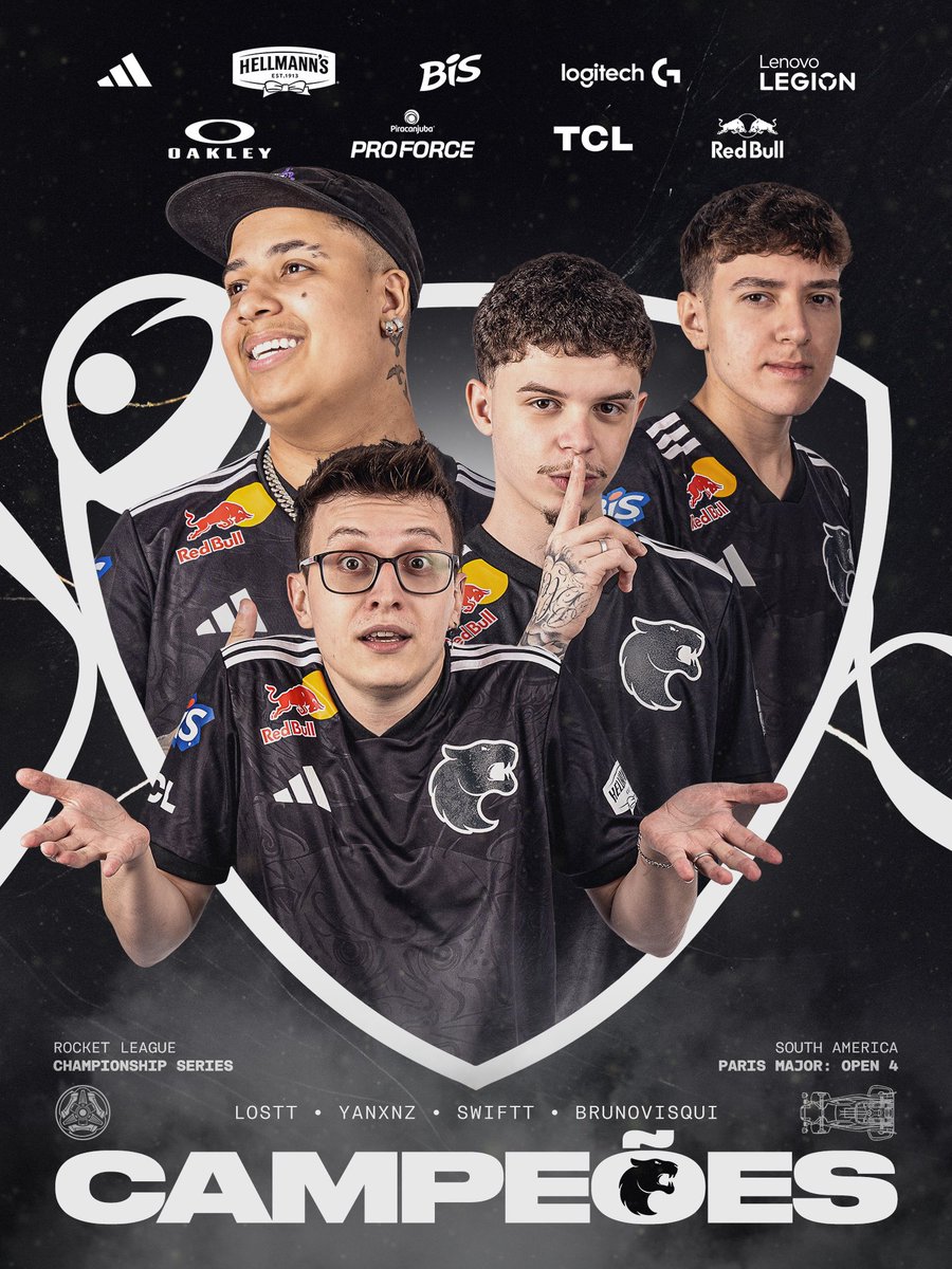 FURIA's tweet image. A #FURIARL é CAMPEÃ do Open 4 da #RLCS SA! 🏆🐾

A pantera vence mais uma vez o MiBR por 4x1 e leva o título nessa Grande Final!

PODE COMEMORAR QUE É #DIADEFURIA