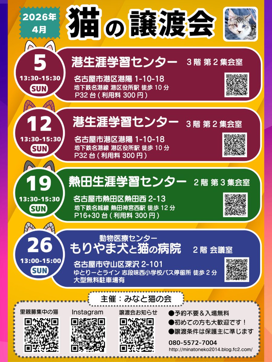 みなと猫の会 tweet media