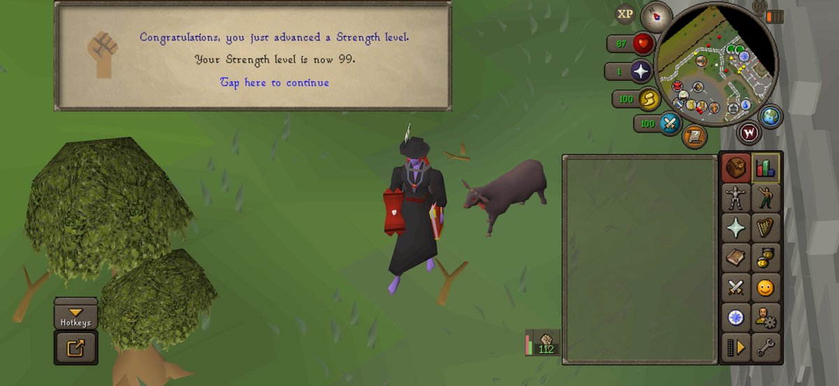 FelixFlyman's tweet photo. Just took my first 99 on this character 
99 Strength #OSRS #OldschoolRunescape https://t.co/KdQXz9uSnV