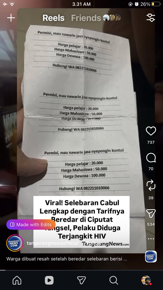 peaceinnlove's tweet photo. sy kget dg aktivitas kegiatan tsb, pdhl itu dluar, bkn dlm ruangan tp melakukan adegan tsb, sy dmnta pksa nmr wa sy, nmun tdk sy kasih, kejadiannya mirip yg ad d berita skrg.
sy tnya k bpknya, "kok ad kegiatan kyk gt pak?", kata bpknya "sdh bnyk dsni, bnyk org jauh jg mas". https://t.co/scrbxdVJfL