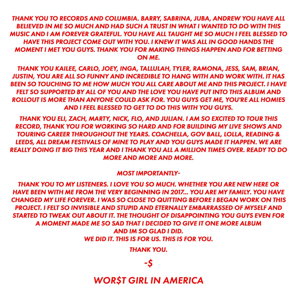 WOR$T GIRL IN AMERICA tweet media