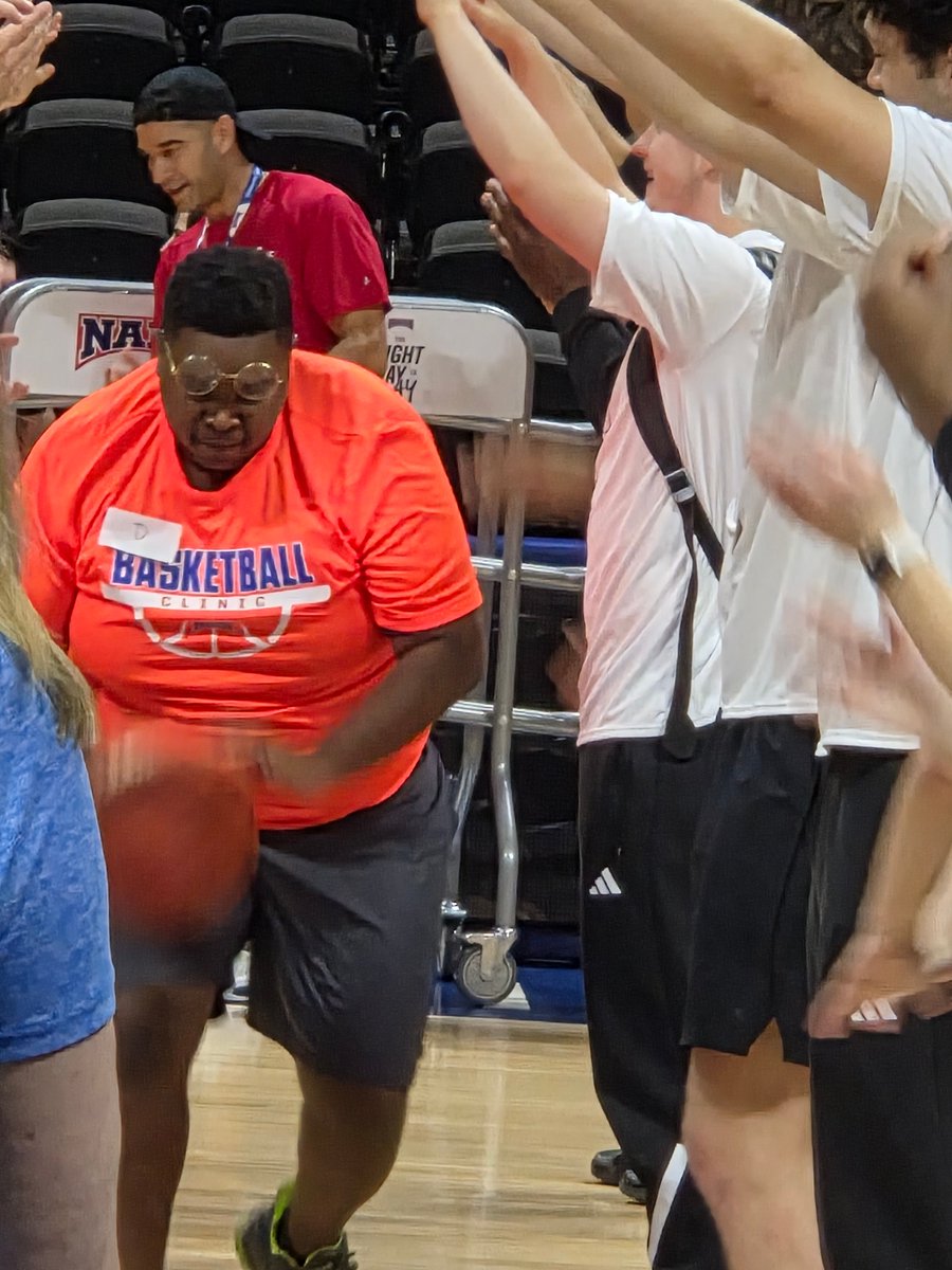edfranco2020's tweet photo. JC Harmon students attended a Final Four clinic at Municipal Auditorium on March 22! From a 3-point shootout to skill stations and a fun dance-off, it was an unforgettable experience. Shoutout to our JC Harmon Unified Sports participants &amp; Coach Susan Borsela! https://t.co/gqnNSXvIod
