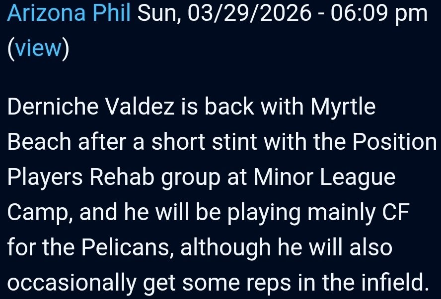 Phil details where key prospects will potentially start the season with ST now ending
D. Valdez
K. Wing
T. Southisene
C. Mathis
