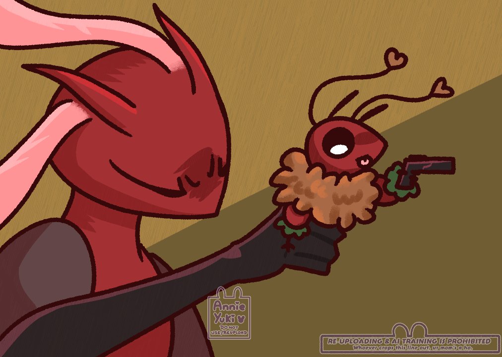 " Release, the  B A B Y "
Pippi does not play when it comes to his mama
#silksong #silksongoc