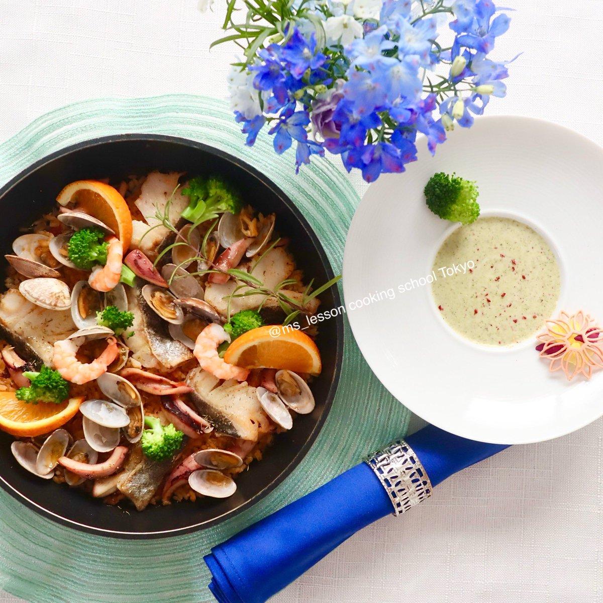 山岡真千子 料理教室 エムズレッスン主催 / 新宿 目白 tweet media