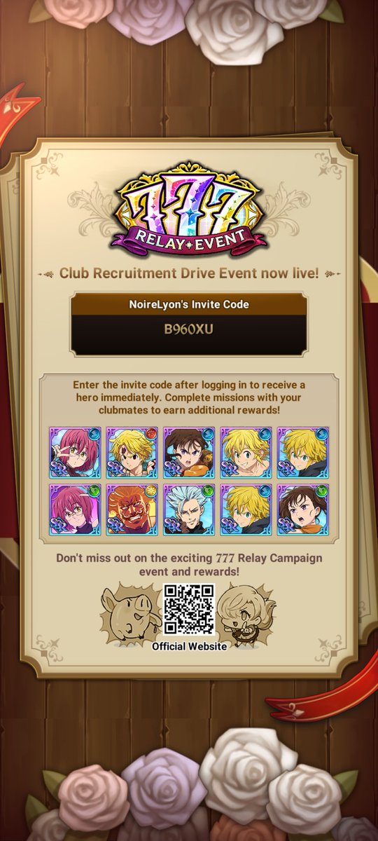 MarcDiesel's tweet photo. Club Recruitment Drive event now live! Enter the Invite Code to join your club on an adventure! | Invite Code: B960XU 
Download: https://t.co/XoTCUFaJCa https://t.co/bIt1aCo9yM