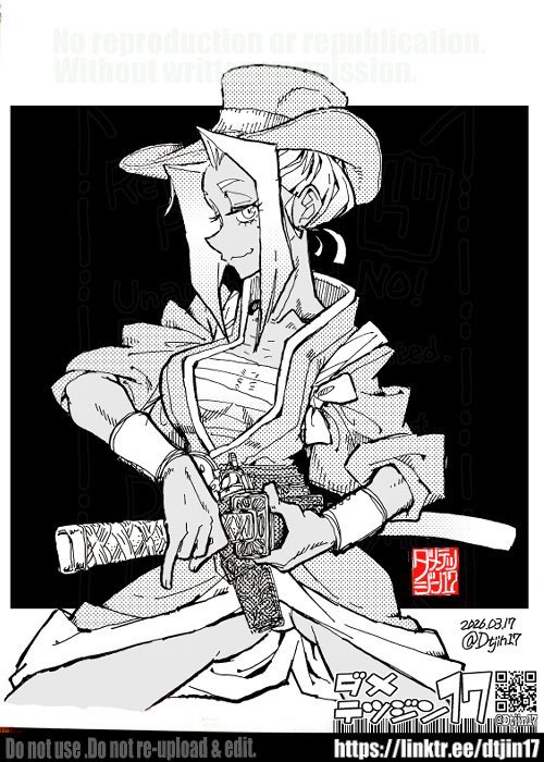 今月描いた気に入っている白黒イラスト
favorite black and white illustration I drew this month
#おきらくがき #BlackAndWhite #doodles 