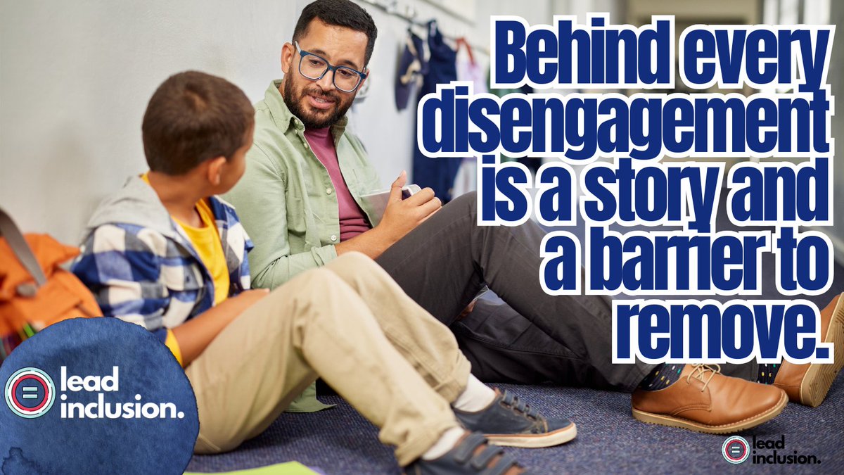 leeannjung's tweet image. 👊 If a #student is not engaged, our primary task is to determine why and remove the barrier. There is a story behind disengagement, and #UDL helps us find solutions. #LeadInclusion  #UDL #InclusiveEd #EdLeaders