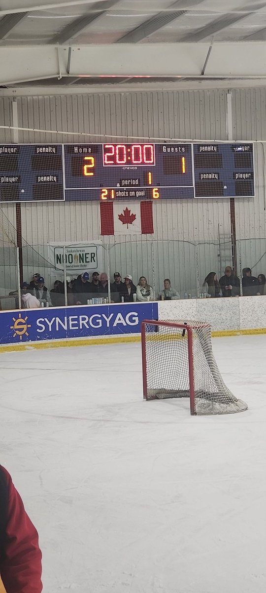 HighwayHockey's tweet photo. Lumsden 2 (Reid ppg, Folk) Raymore 1 (Van Os Shaw) after one period
#QVHHL #ProvA @SaskForum https://t.co/UYr7Lelstb