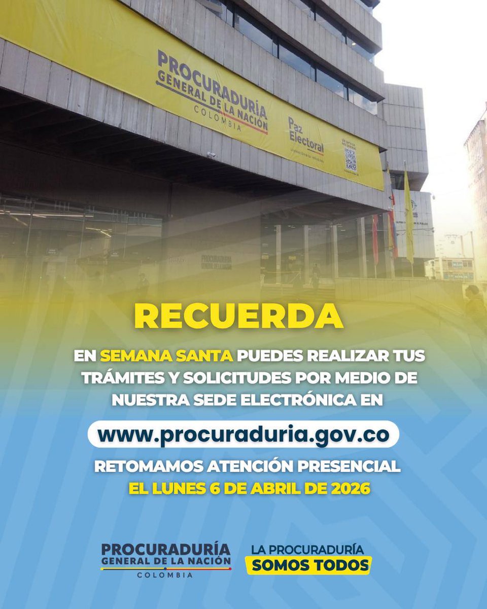 Procuraduría General de la Nación tweet media