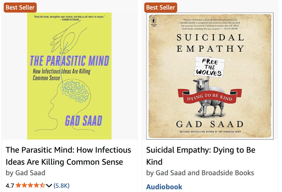 Gad Saad tweet media