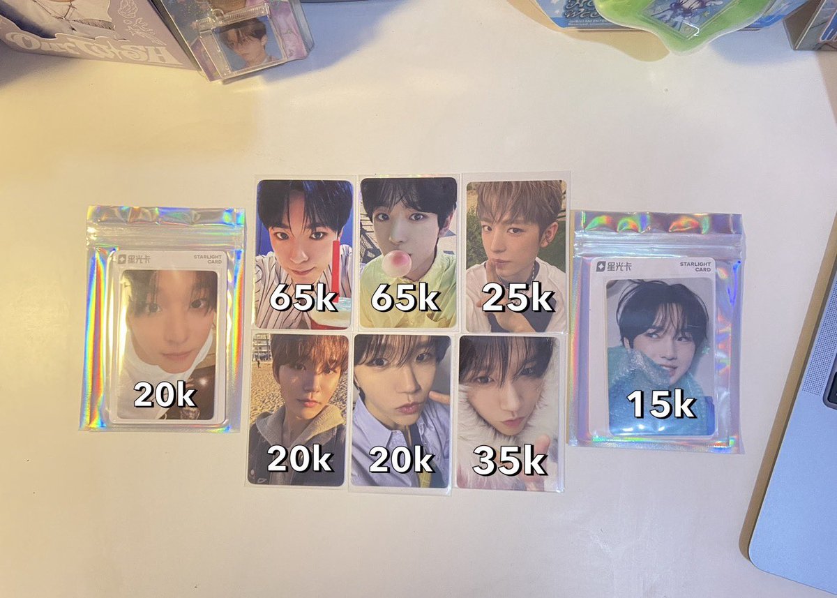 wts / want to sell / #wishsell

— photocard riku, yushi, jaehee, sakuya
— bisa 🍊 bisa cod itw
— ready ina

‼️ not for sensitive buyer‼️

pls @ me after dm! 

t. lfs nct wish pc rd ina into the wish