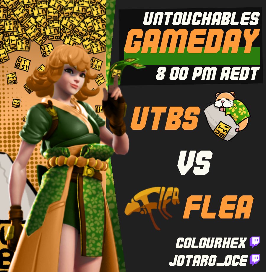 Can we continue our clean sheet through the second game of the season? Find out on stream tonight!

(this is zaza’s first time doing a graphic so please be kind to him he tried his best)

#CantTouchThis #UTBSWRLDWIDE