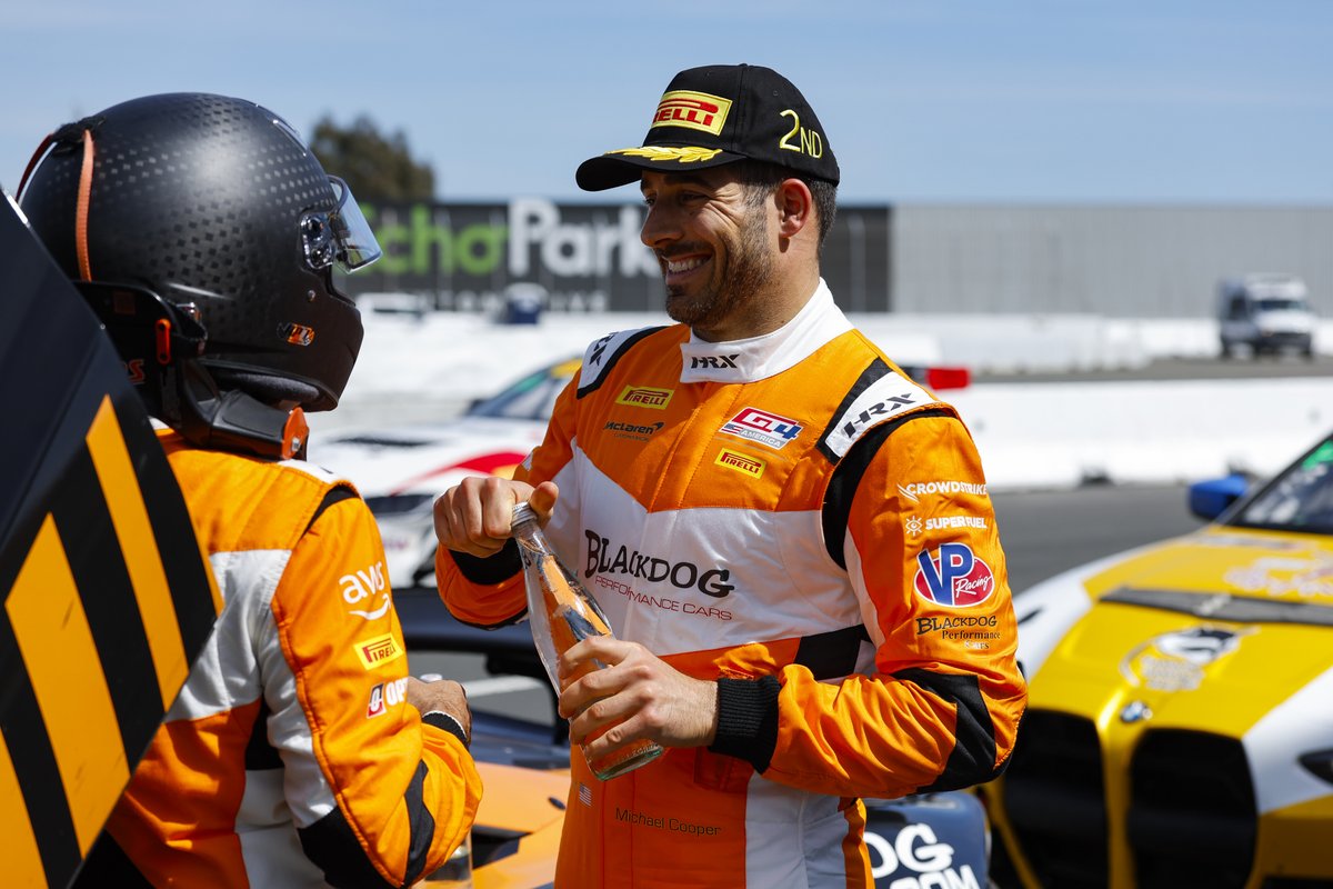 BlackdogSpeed's tweet photo. Wrap-up from this weekend's #GTSonoma event in both #GT4America and #GRCup. Decent points for Michael &amp; Tony in the #McLaren, and Liam continuing to gain confidence in our #GR86. Next up: @COTA!

https://t.co/4tDbcKdCw0 https://t.co/g9vWI2kXy8