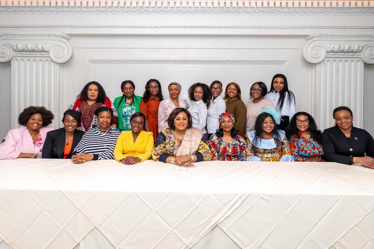 yngandu's tweet photo. Tuned in a higher frequency!
Looking Back, looking Forward at +40 years of congolese's women socio- professional inclusion in the US and US-DRC cooperation! big vote of thanks to our sisters who showed up for the Embassy's First Luncheon Series. https://t.co/ZxFFYdjbAG