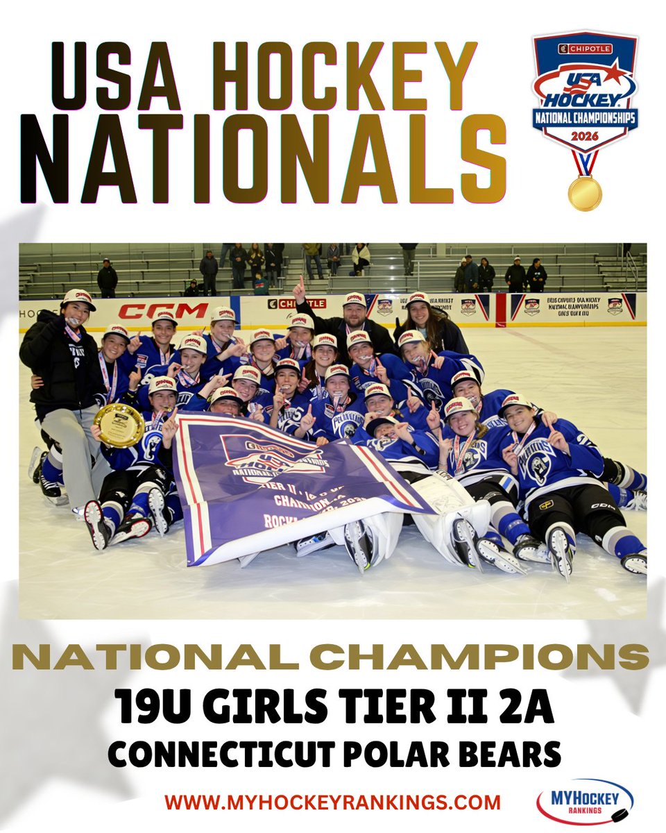 MYHockeyRanking's tweet photo. USA Hockey Tier II National Champions

Congratulations to @CTPolar https://t.co/8PPMKLiCSI