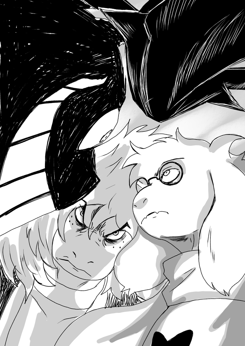 Looking at the dark mirror, it smiles back