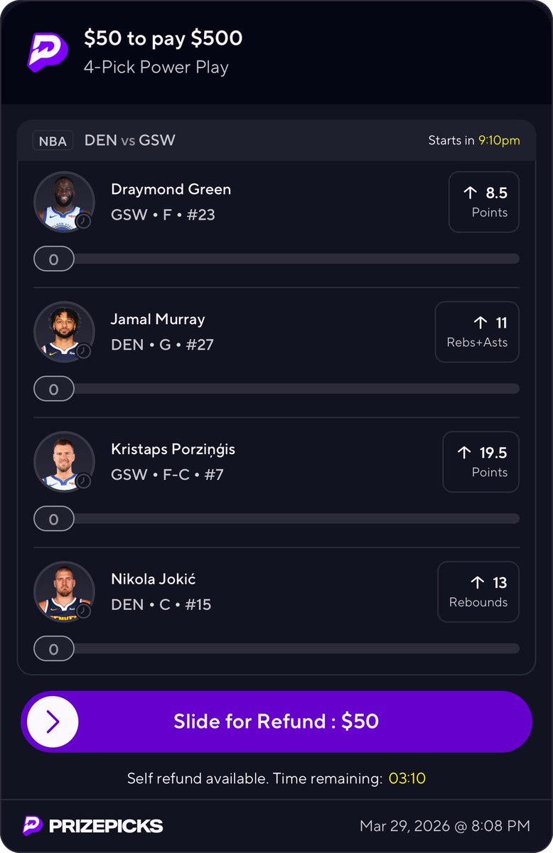 MiggyBetts's tweet image. Late night Sunday action 🔥 

#PrizePicks #Gambling𝕏