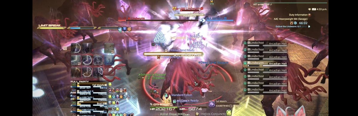 Delta5561's tweet photo. Usually don’t do much tweeting, but holy fuck. Almost done with M12S, this fight is fucking hard, yes m11s could be considered as hard if not harder. Regardless the clear is close and I can taste it :3 https://t.co/aG4T7G8NWT
