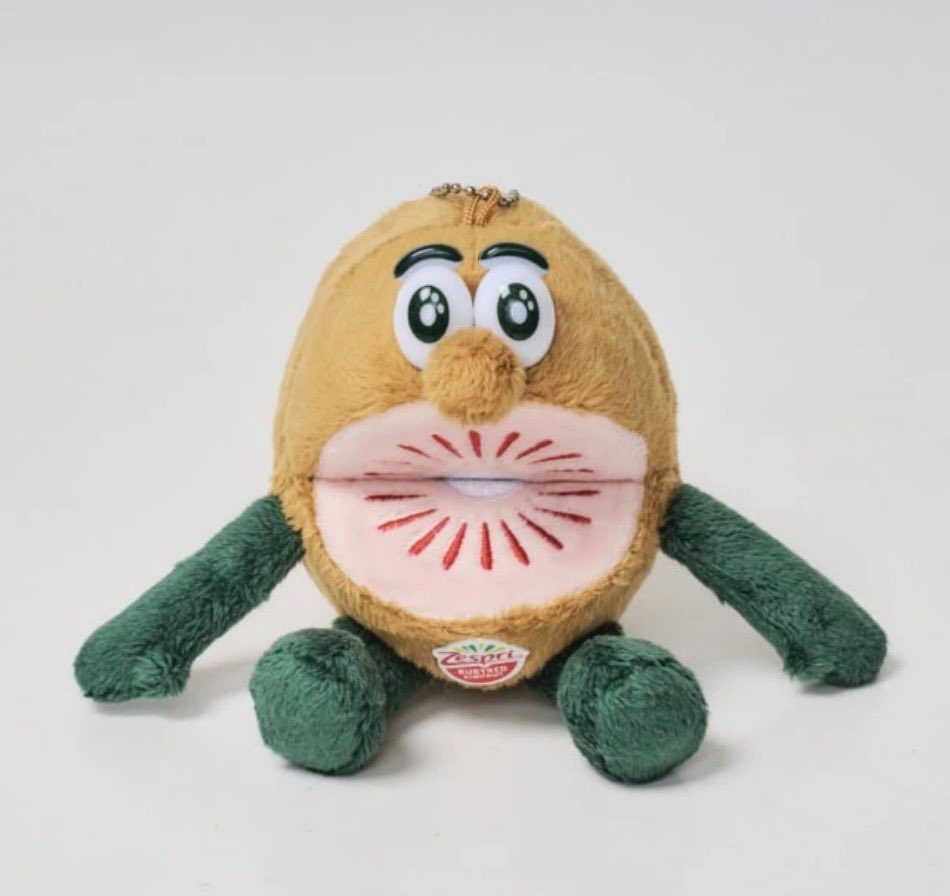 キウイブラザーズ レッドキウイのぬいぐるみエコバッグ🥝 ふわふわで