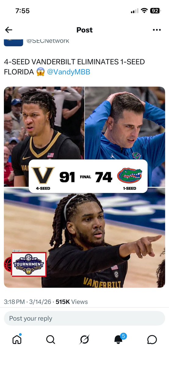 Eugene646's tweet image. RT @BIGEASTMBB 
Big East deserved 5 teams in
Greedy SEC 10 teams and blowouts