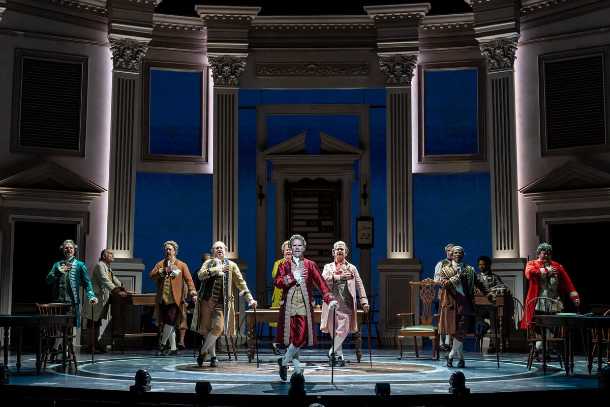 SalgadoProds's tweet photo. “Director Luis Salgado has pulled off some kind of miracle in handling a musical epic of this size, with a cast this large, on a stage this small. Somehow, it never feels claustrophobic.“ https://t.co/88fv55m86E