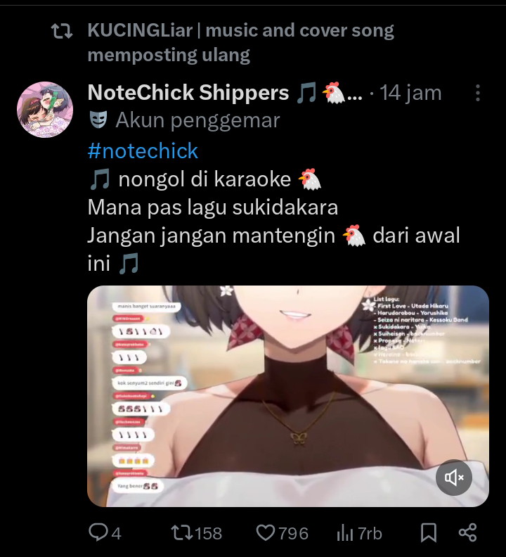 NoteChick Shippers 🎵🐔💚🤍 tweet media