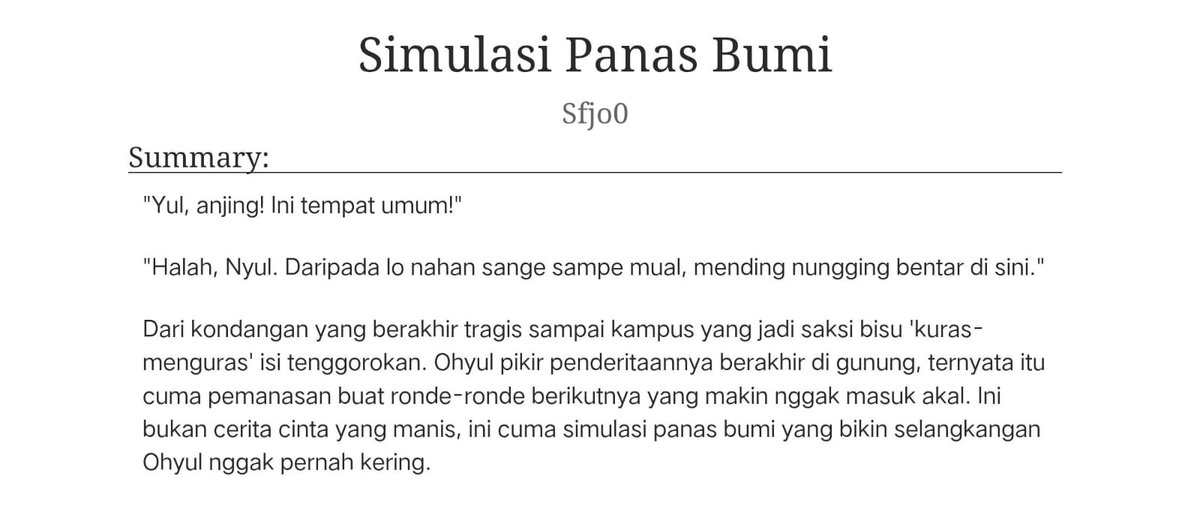 bynarina's tweet photo. ryulyul ryunyul au

CW: 🔞 Explicit Smut, PWP, Public Sex.
MINOR DNI. Read at your own risk.

On Going (1/10). Update Weekly.
📎:https://t.co/KVclpblA5L https://t.co/gB4h5tYvN8
