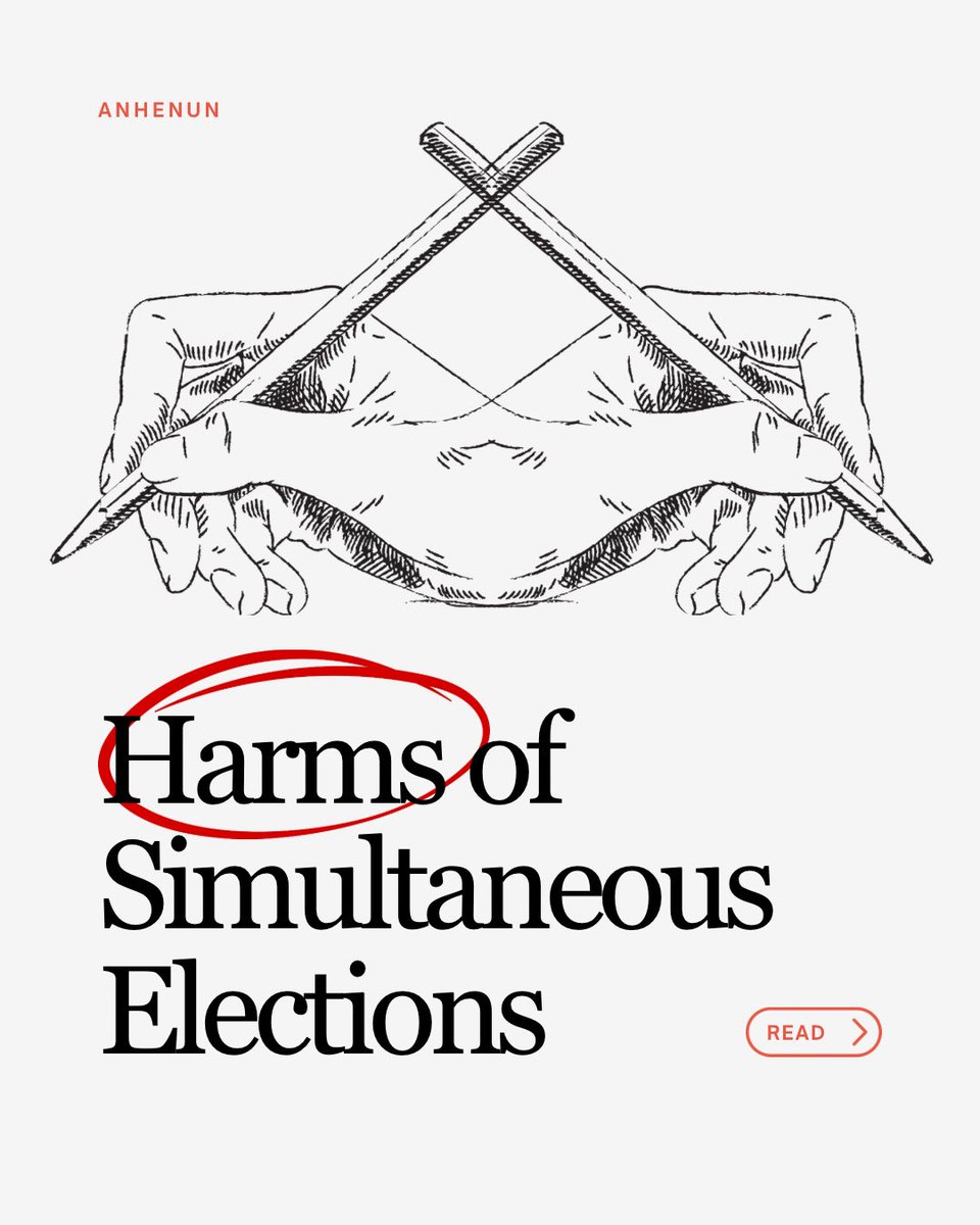 anhenun_'s tweet photo. Harms of Simultaneous Elections: https://t.co/LMbKaSlGQ9