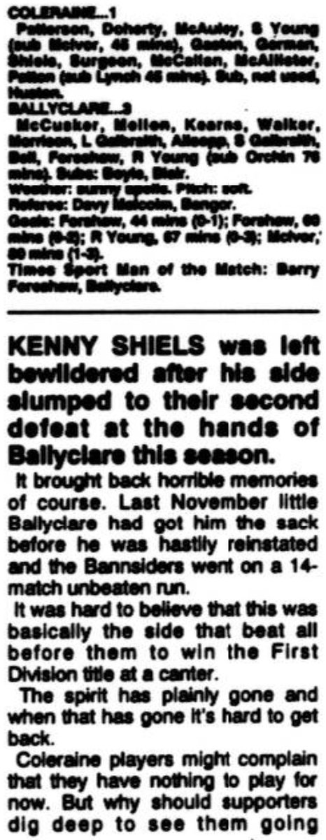 Ballyclare Comrades History tweet media