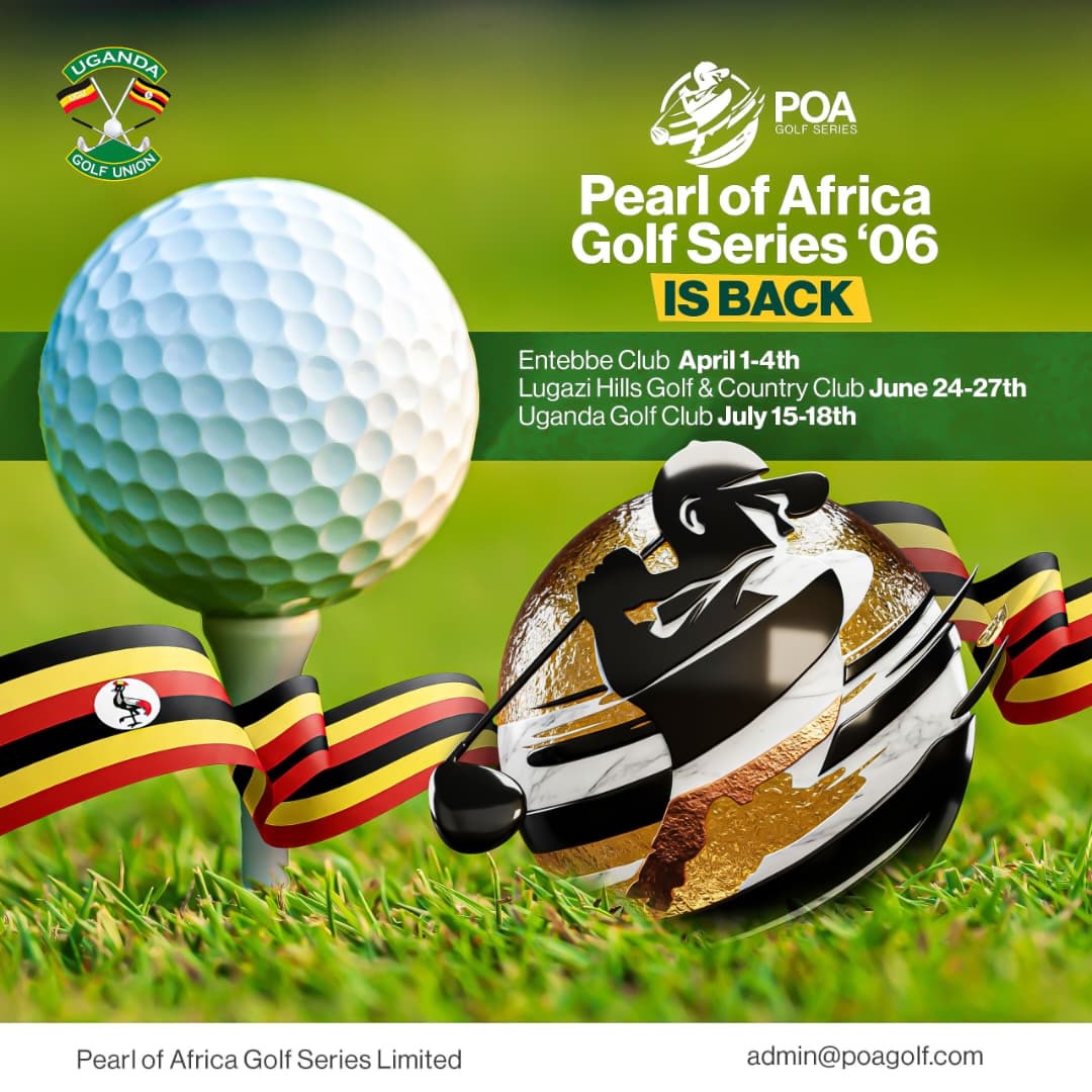 🚨 PEARL OF AFRICA GOLF SERIES '06 IS BACK!🇺🇬
The biggest golf series in Uganda returns with three massive stops. Get ready for world-class competition, stunning courses, and pure golfing glory!   Who’s teeing it up this year?
#PearlOfAfricaGolfSeries #POAGolf #EntebbeGolfClub