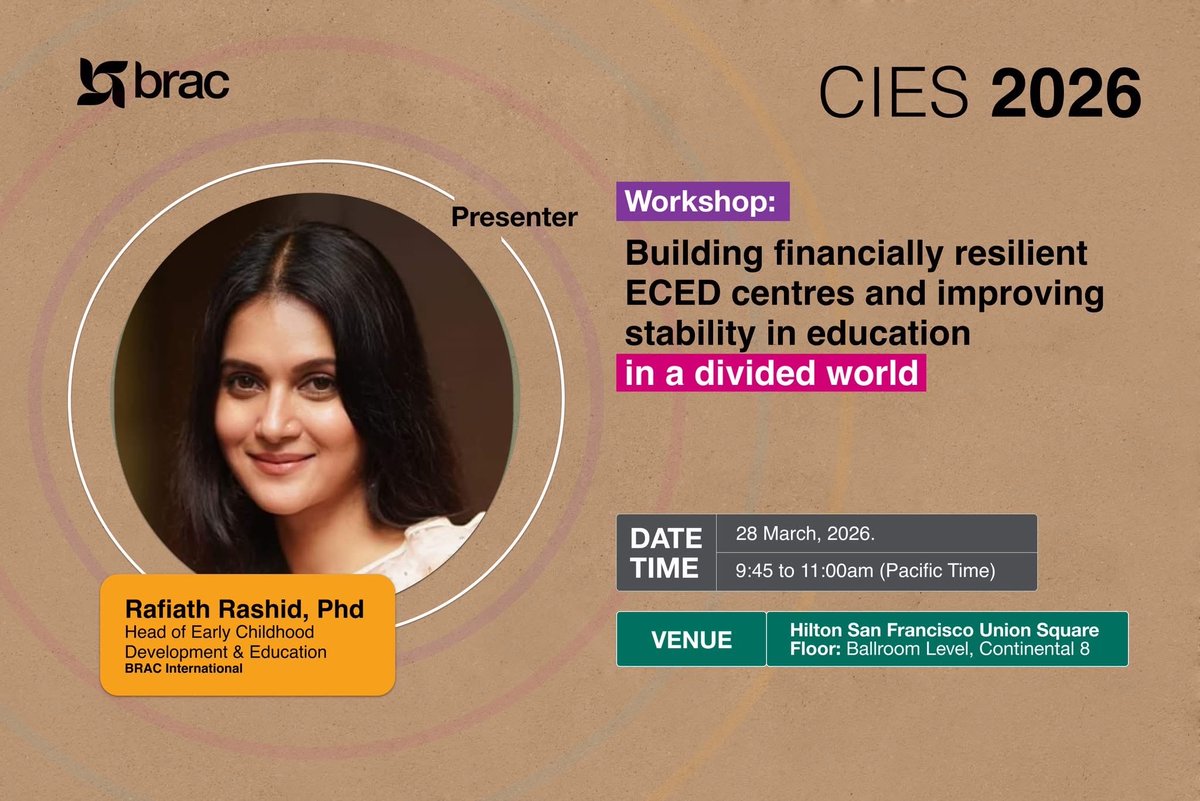 Rafiath Rashid @BRACworld at #CIES2026 @cies_us