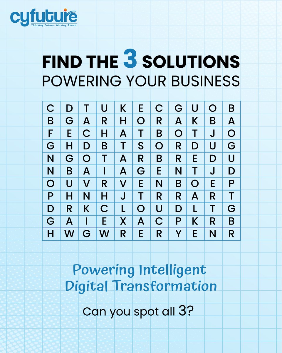 cyfuture's tweet photo. What did you find? Drop it in the comments 👇

Explore more at https://t.co/obhjZl0yTF

#Cyfuture #CyfutureAI #AI #ArtificialIntelligence #DigitalTransformation #FutureOfTech https://t.co/h86Bh9zkyH