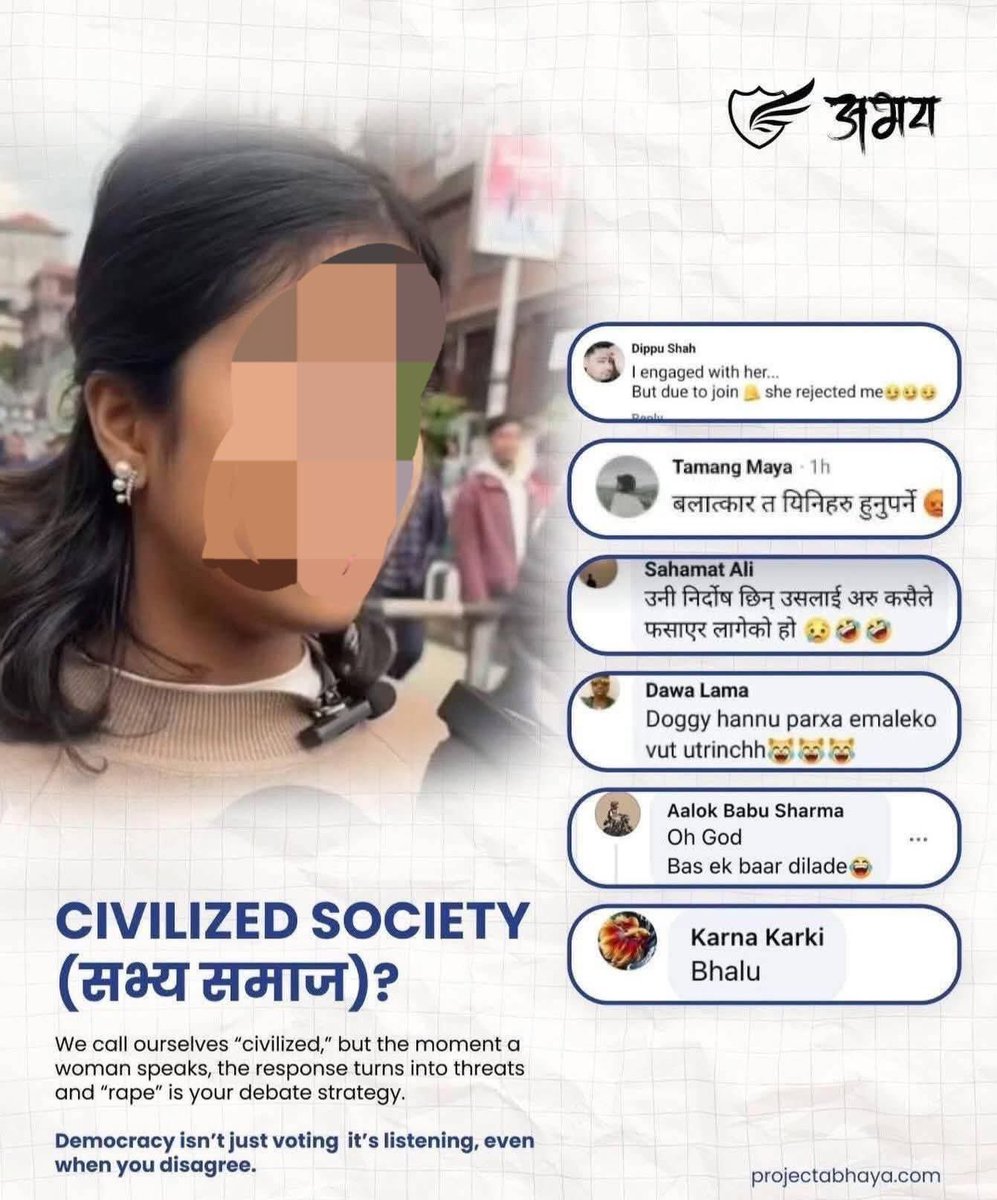 Note down these comments and people . Arrest them immediately <a href="/NepalPoliceHQ/">Nepal Police</a> @Balen we don’t care party we care justice!