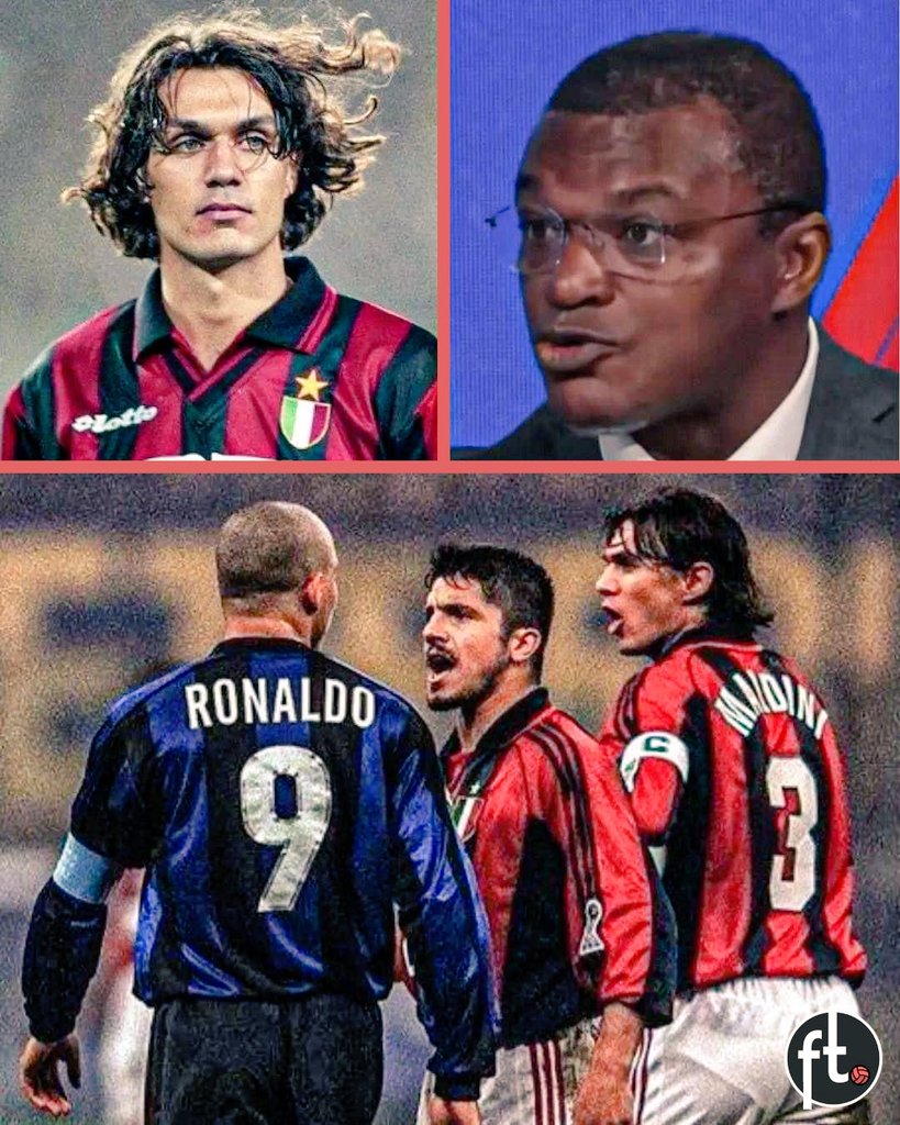 IngloriousNerd's tweet photo. 🗣️ MARCEL DESAILLY SOBRE 🇧🇷 RONALDO:

“Na história do futebol, há um pequeno número de pessoas que foram as melhores de sua geração. Há, claro, Pelé, depois Maradona, mas depois veio Ronaldo, e não Zidane.”

“Joguei pelo Milan quando ele jogava pelo Inter. A única vez que vi Paolo Maldini preocupado foi quando jogamos contra o Ronaldo. Ele ficava me dizendo o tempo todo: ‘Marcel, fique ao meu lado, preciso da sua ajuda, temos que ser dois para marcá-lo. Se ele receber a bola, vai escapar e não vamos mais vê-lo.’ 

“Ronaldo era fantástico, um mágico. Ficávamos todos sem palavras quando ele tocava na bola. O estádio inteiro prendia a respiração. Foi a primeira vez que vi aquilo.”

“Ele realmente não teve chance com aquelas lesões repetidas. Provavelmente, elas tiraram 70% de suas habilidades. Sem lesões, ele teria feito o que quisesse.”

FENÔMENO 🇧🇷 

SIGA 👉 @JacySouza580324  PARA MUITO MAIS 🔥