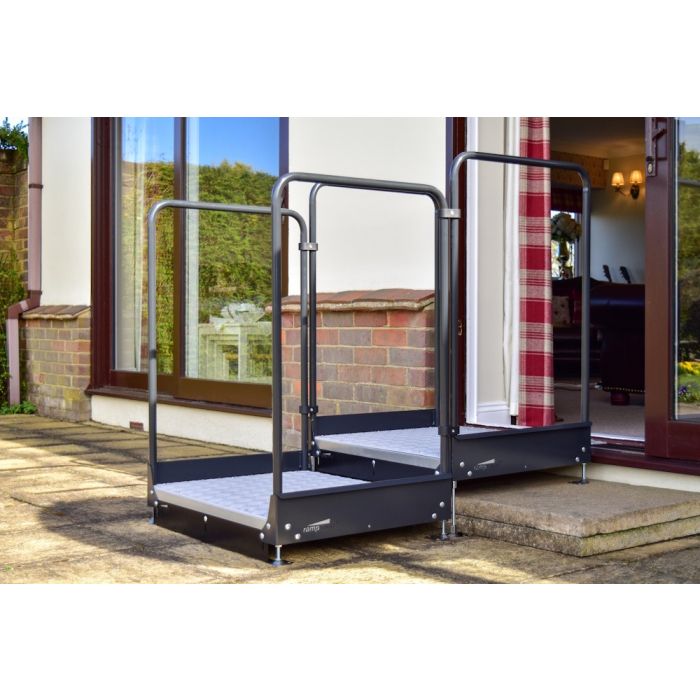 Safer steps, greater confidence 💙

This adjustable double half step reduces trip risk, supports up to 400kg, and adds stability with optional handrails.

#Mobility #HomeSafety #Independence