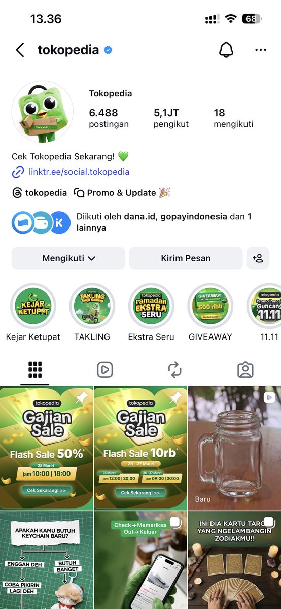 aiuoje's tweet photo. @tokopedia sudaa mintoo ✅🫪 https://t.co/indLfbEsiL