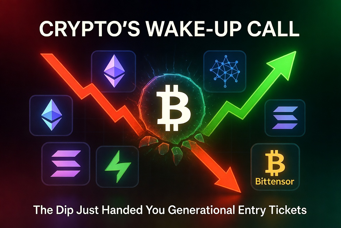NeutralViewLab's tweet photo. 🚨 CRYPTO'S WAKE-UP CALL: The Dip Just Handed You Generational Entry Tickets 🔥

Market's bleeding red in March 2026, but smart money is quietly loading up. 

Bitcoin holding strong support, Ethereum & Solana just received massive regulatory clarity - institutions are preparing to flood the market.

AI tokens like Bittensor (TAO) and Hyperliquid are already up 40-50% YTD while others bleed. 

Tokenization + Stablecoins + On-chain AI = the biggest narrative of 2026.

This isn’t the top. 

This is the setup.

Who’s accumulating right now? Drop your top pick 👇

#Bitcoin #BTC #Ethereum #ETH #Solana #SOL #Crypto #CryptoNews #CryptoMarket #Altcoins