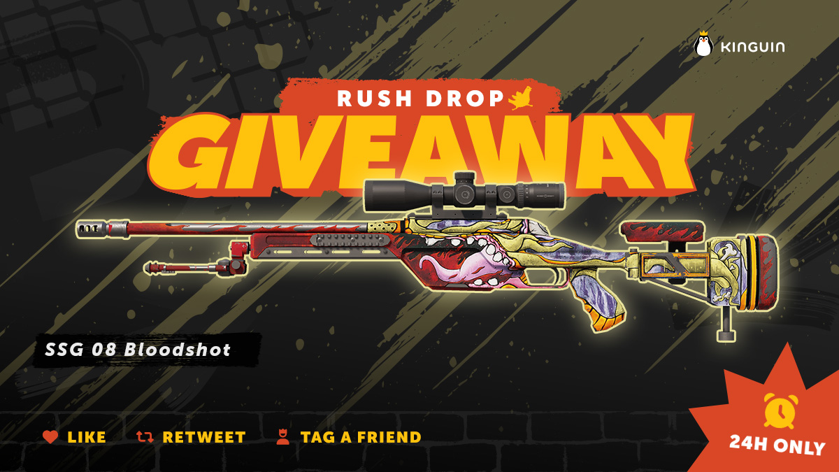 KinguinCS2News's tweet photo. New RUSH DROP is live!

1️⃣ Follow @KinguinCS2News
2️⃣️Like & Retweet
3️⃣ Visit: https://t.co/F3AXInUoRO
4️⃣ Join TG: https://t.co/UfwbDLql44
5️⃣ Tag your duo 🔫 and answer this question in a creative way: What’s your biggest gaming red flag? 🚩

24H ONLY - GO GO GO! T&C: https://t.co/MFy77k4xce