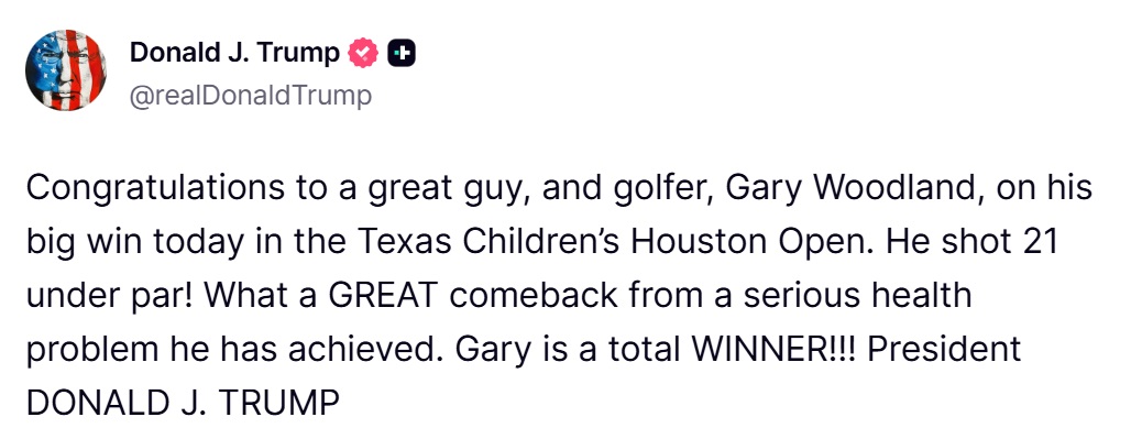 Commentary Donald J. Trump Posts From Truth Social tweet media