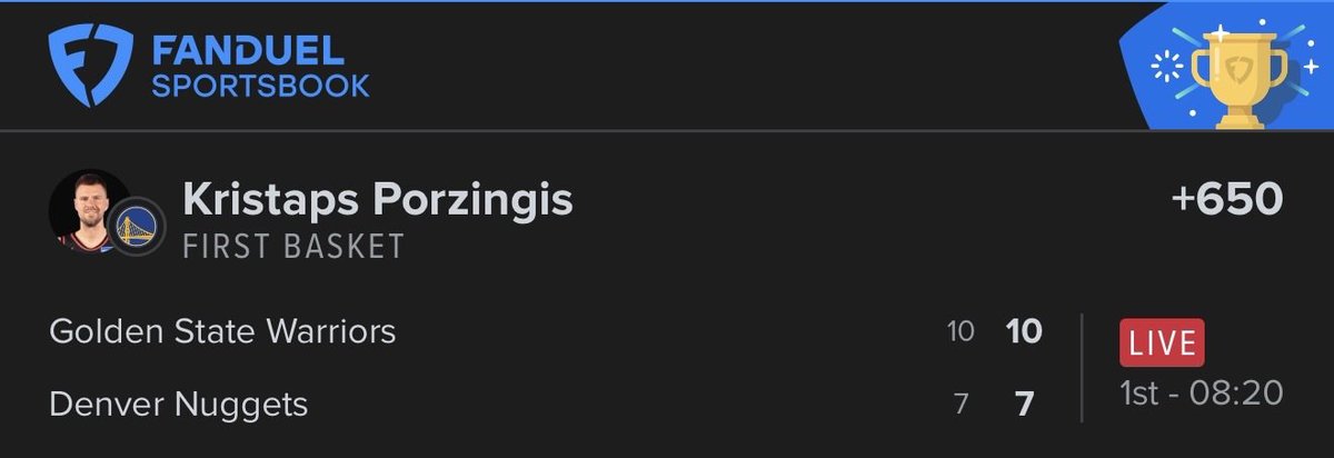 MovetheLine_'s tweet image. Sunday night receipts 👇

Maxime Raynaud first basket ✅
Kristaps Porzingis +650 ✅

back at it tomorrow.

#NBA #FirstBasket #NBABets #SportsBetting