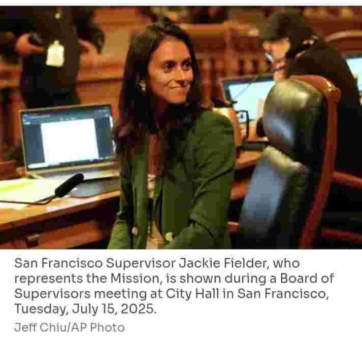 City Hall source tells <a href="/Dogrunner47/">Lee's Perspective</a> 📰 Special Breaking News of the Day <a href="/sfbos/">Board of Supervisors</a> <a href="/sfgov/">City and County of San Francisco</a>  <a href="/SFProgressives/">SF Progressives</a>  Supervisor <a href="/JackieFielder_/">Jackie Fielder</a> will not yet resign her Seat. Taking "Leave of Absence" to recuperate from health issue. Obviously a disappointment 😞 for 💰Mayor <a href="/DanielLurie/">Daniel Lurie 丹尼爾·羅偉</a>